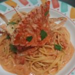 ワタリガニのトマトクリームスパゲッティ     