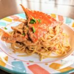 ワタリガニのトマトクリームスパゲッティ